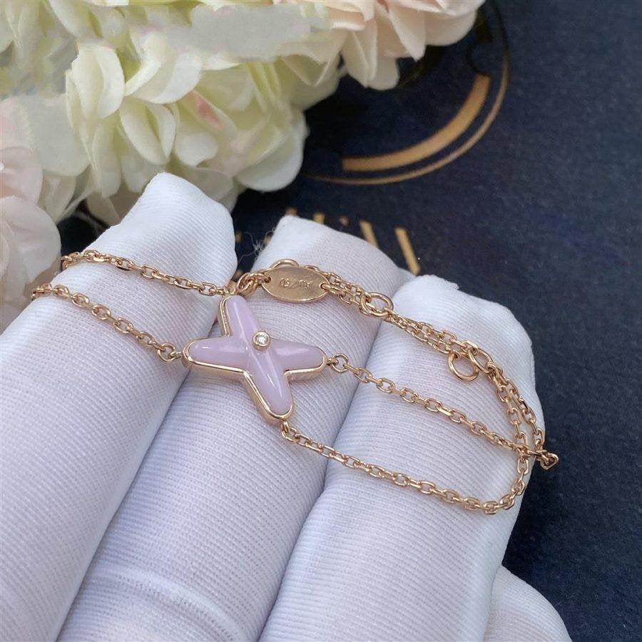 ¡®Lume Jewels¡¯JEUX BRACELET PINK MOP PINK GOLD 1 DIAMOND