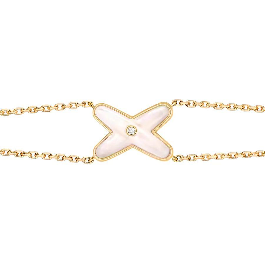 ¡®Lume Jewels¡¯JEUX BRACELET WHITE MOP GOLD 1 DIAMOND
