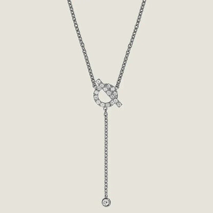 ¡®Lume Jewels¡¯FINESSE SILVER DIAMOND NECKLACE