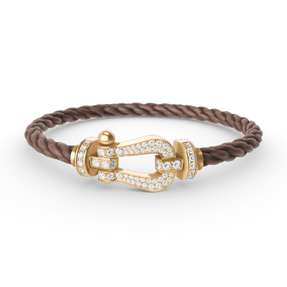 ¡®Lume Jewels¡¯FORCE LARGE HORSESHOE FULL DIAMOND BRACELET GOLD