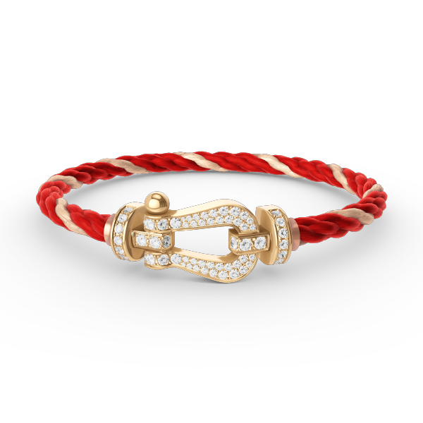 ¡®Lume Jewels¡¯FORCE LARGE HORSESHOE FULL DIAMOND BRACELET GOLD