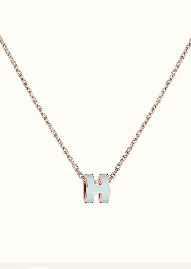 ¡®Lume Jewels¡¯POP H LIGHT BLUE NECKLACE