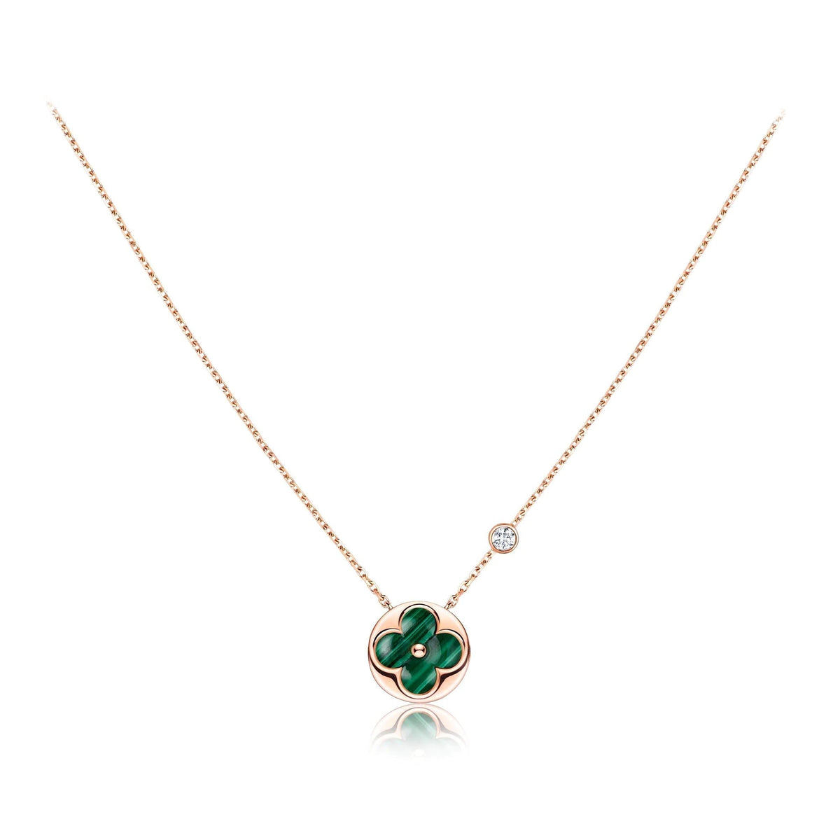 ¡®Lume Jewels¡¯SUN PEDANT PINK GOLD 1 DIAMOND NECKLACE