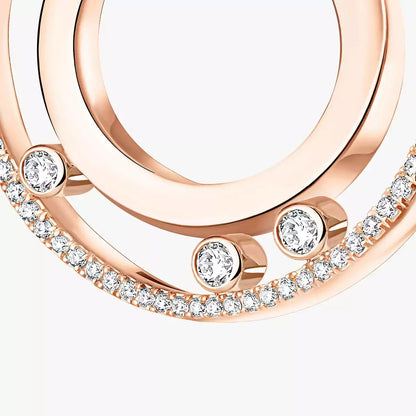 [Lume Jewels]Move Romane Small Diamond Hoop Earrings