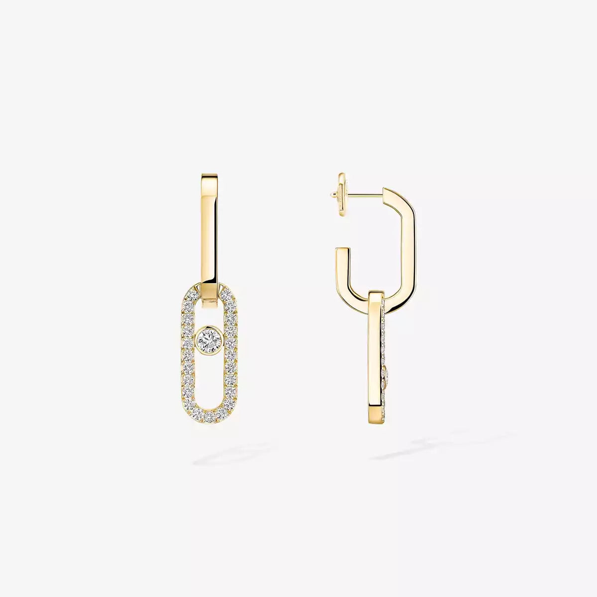 [Lume Jewels]Move Link Diamond Earrings
