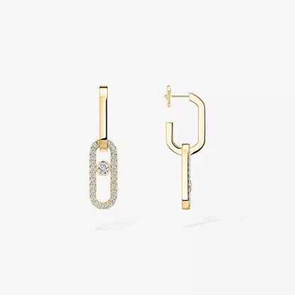 [Lume Jewels]Move Link Diamond Earrings