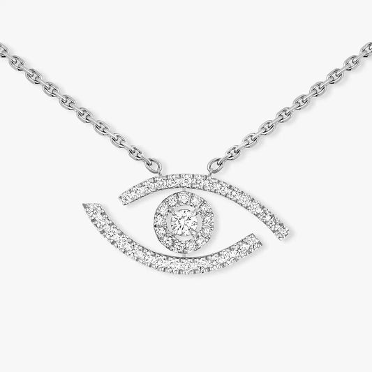 [Lume Jewels]Pave_ Diamond Necklace Lucky Eye