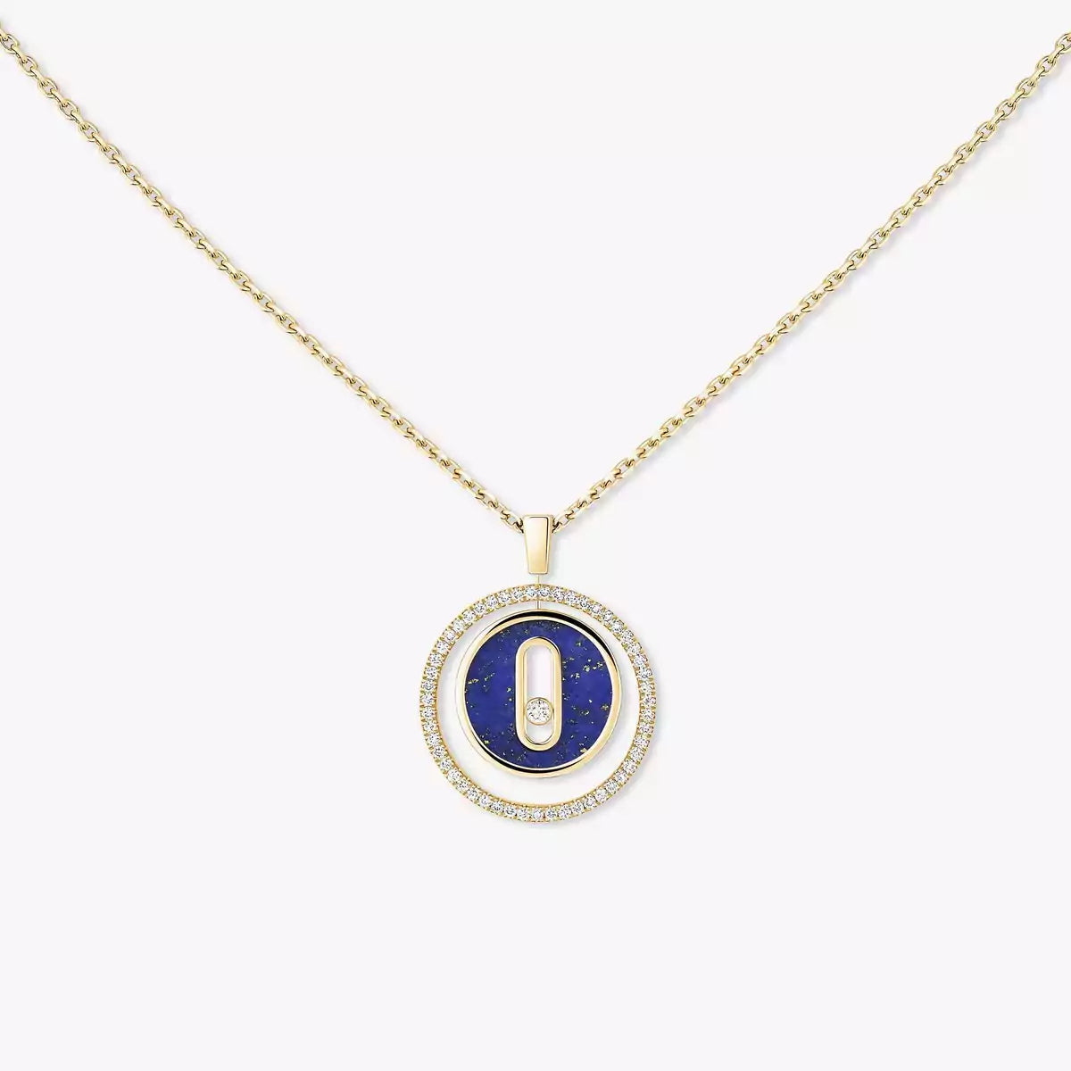 [Lume Jewels]Lucky Move Diamond Necklace in Rose Gold and White Mother-of-Pearl