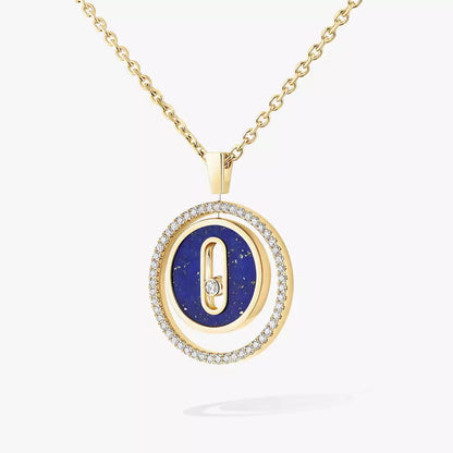 [Lume Jewels]Lucky Move Diamond Necklace in Rose Gold and White Mother-of-Pearl