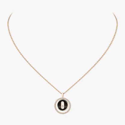 [Lume Jewels]Lucky Move Diamond Necklace in Rose Gold and White Mother-of-Pearl