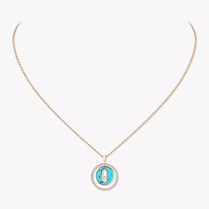 [Lume Jewels]Lucky Move Diamond Necklace in Rose Gold and White Mother-of-Pearl