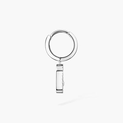 [Lume Jewels]Move Uno Single Diamond Hoop Earring