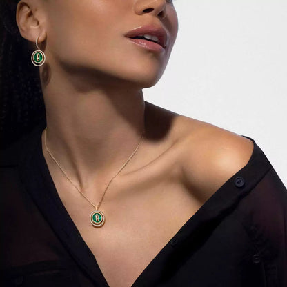 [Lume Jewels]Lucky Move Diamond Necklace in Rose Gold and White Mother-of-Pearl