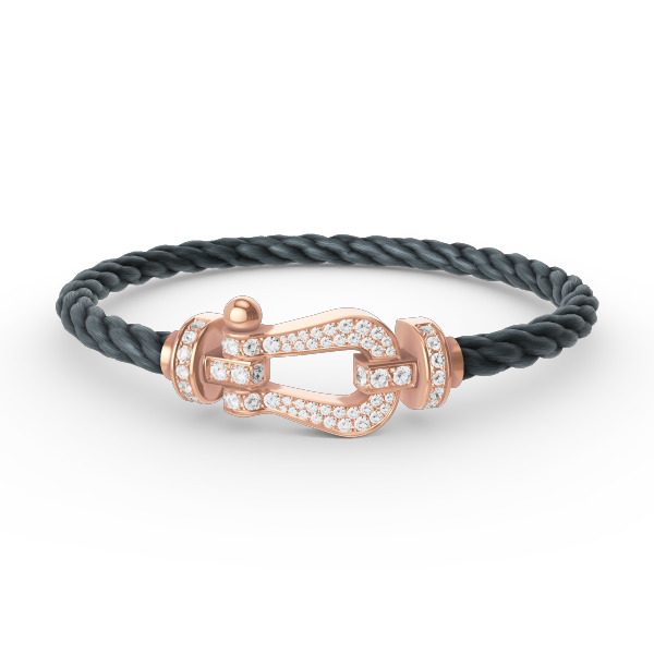 ¡®Lume Jewels¡¯FORCE LARGE HORSESHOE FULL DIAMOND BRACELET ROSE GOLD