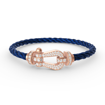 ¡®Lume Jewels¡¯FORCE LARGE HORSESHOE FULL DIAMOND BRACELET ROSE GOLD