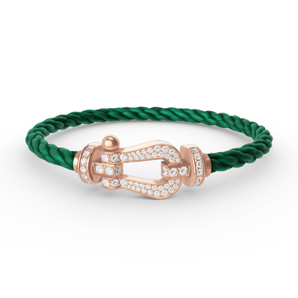 ¡®Lume Jewels¡¯FORCE LARGE HORSESHOE FULL DIAMOND BRACELET ROSE GOLD