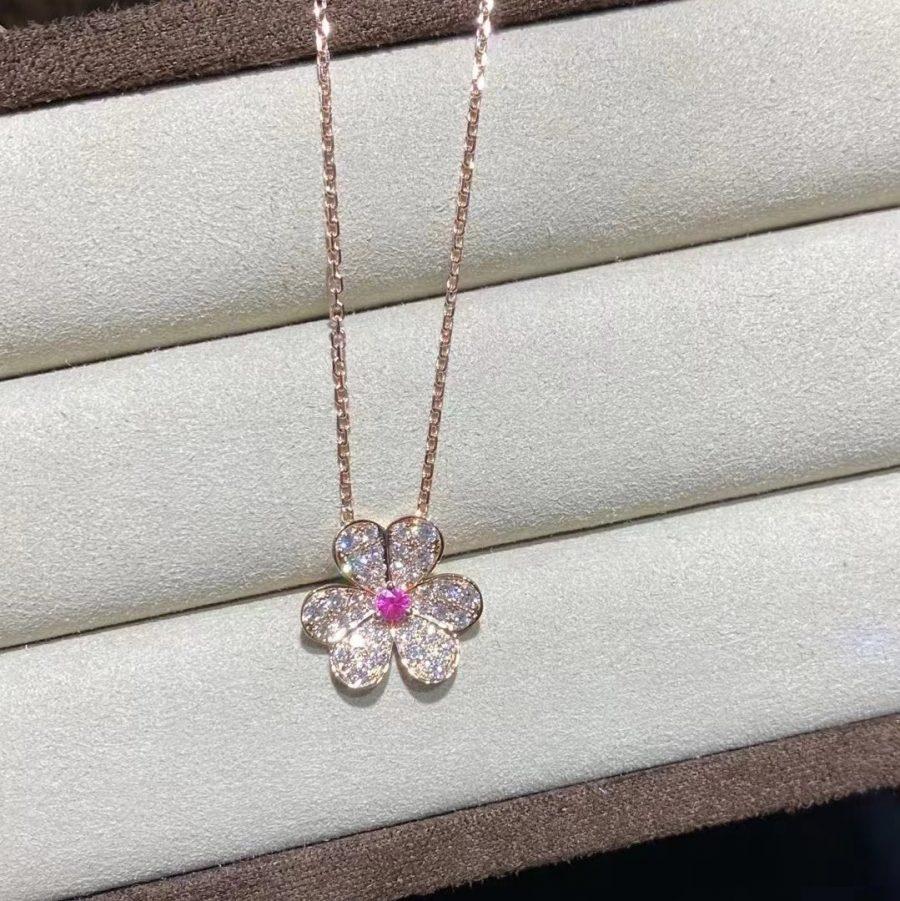 ¡®Lume Jewels¡¯FRIVOLE ROSE GOLD FLOWER DIAMOND NECKLACE