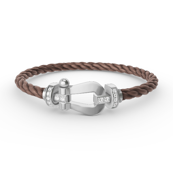 ¡®Lume Jewels¡¯FORCE LARGE HORSESHOE HALF DIAMOND BRACELET SILVER