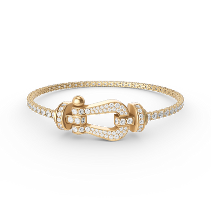 ¡®Lume Jewels¡¯FORCE  LARGE HORSESHOE FULL DIAMOND TENNIS BRACELET